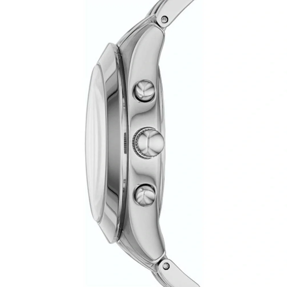 Marc Jacobs Peeker Chronograph Silver Dial Silver Steel